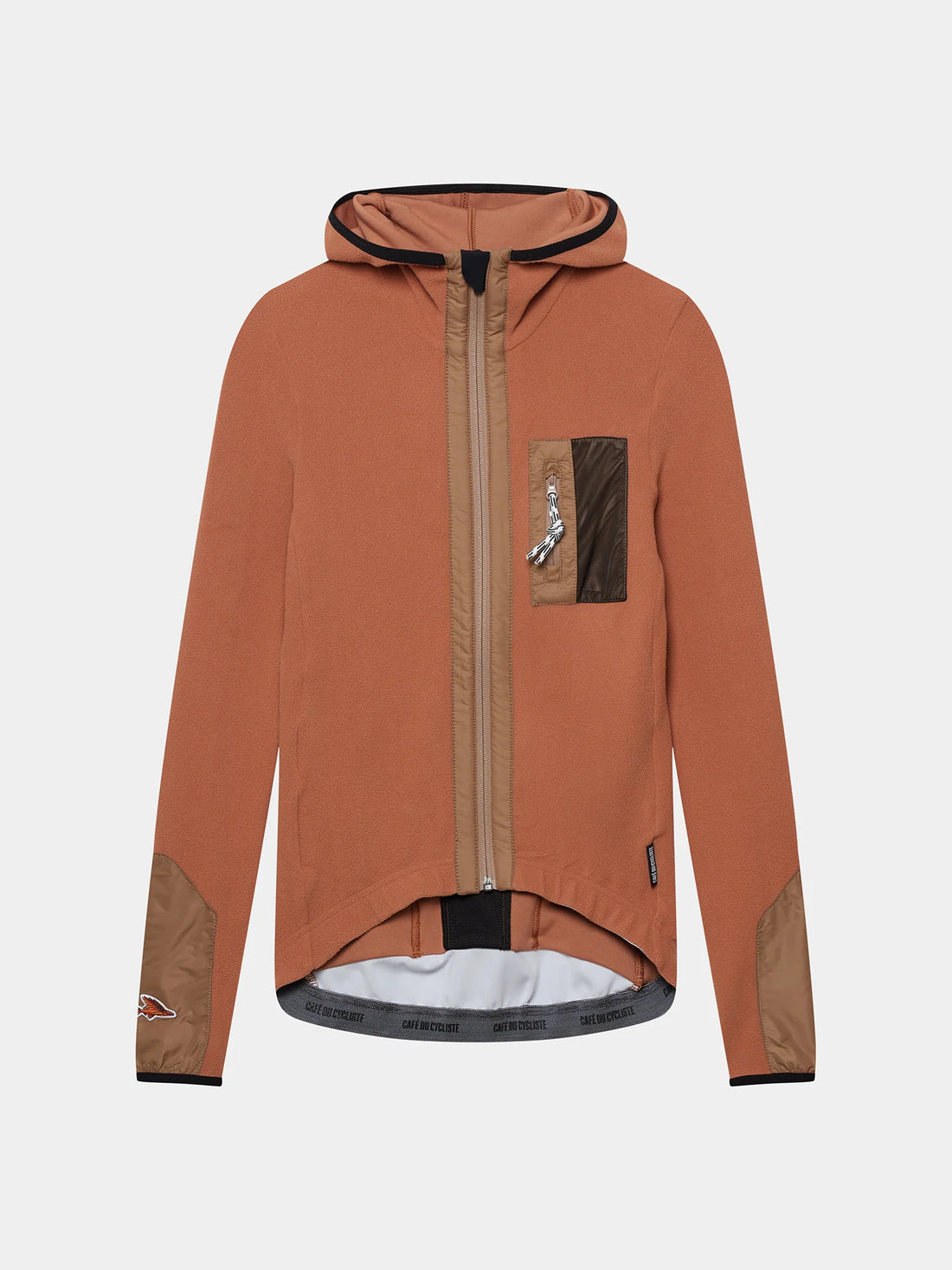 Café du Cycliste Ingrid Women's Microfleece Jersey Radtrikot langarm Cashew