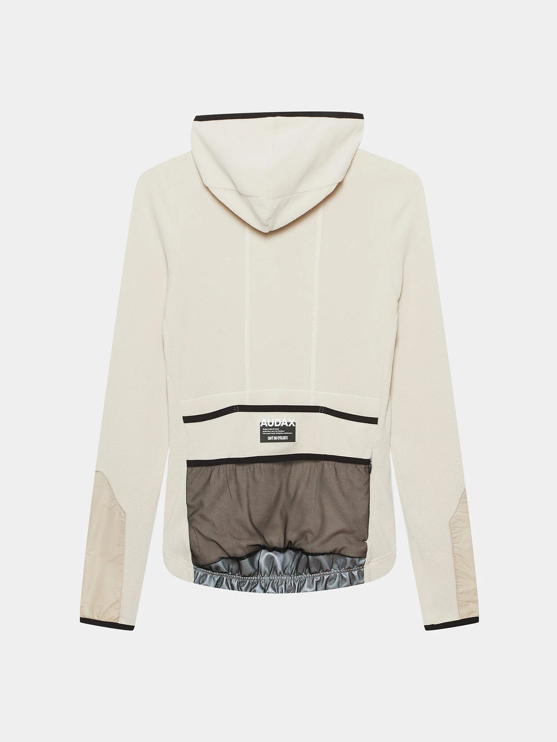 Café du Cycliste Ingrid Women's Microfleece Jersey Radtrikot langarm Pearl Grey