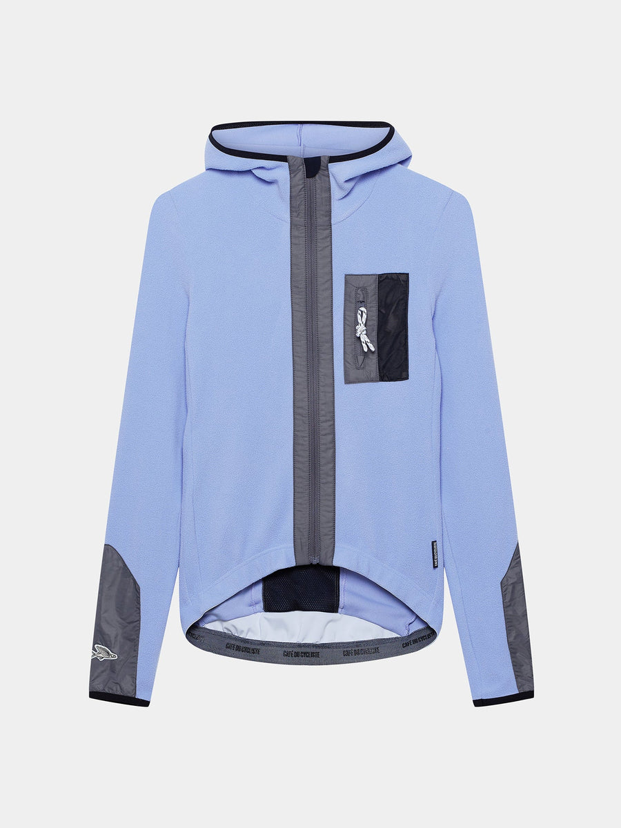 Café du Cycliste Ingrid Women's Microfleece Jersey Radtrikot langarm Verbena