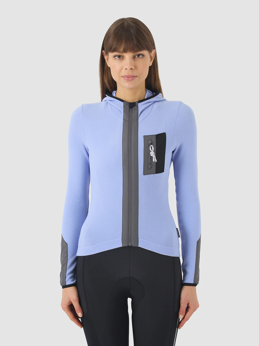 Café du Cycliste Ingrid Women's Microfleece Jersey Radtrikot langarm Verbena