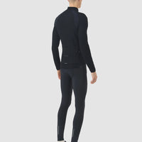 Café du Cycliste Marguerite Men's Long Sleeve Merino Cycling Jersey Radtrikot langarm Black