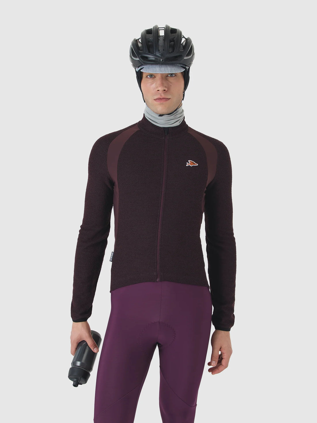 Café du Cycliste Marguerite Men's Long Sleeve Merino Cycling Jersey Radtrikot langarm Quetsche