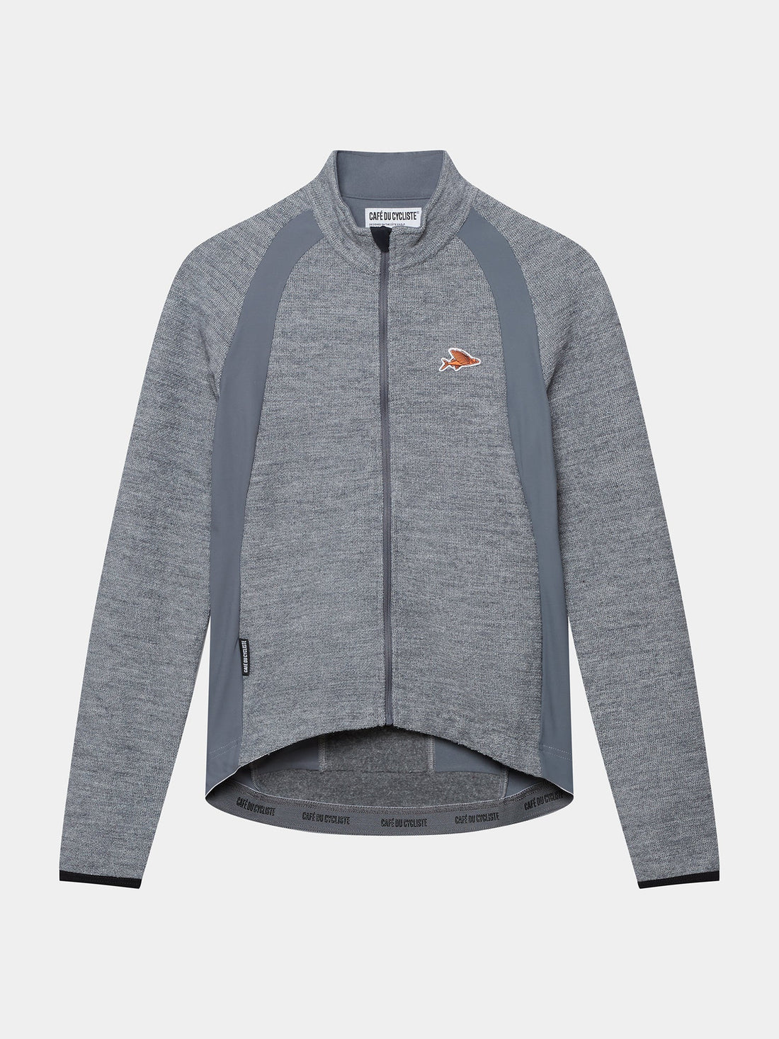 Café du Cycliste Marguerite Women's Long Sleeve Merino Cycling Jersey Radtrikot Mountain Fog