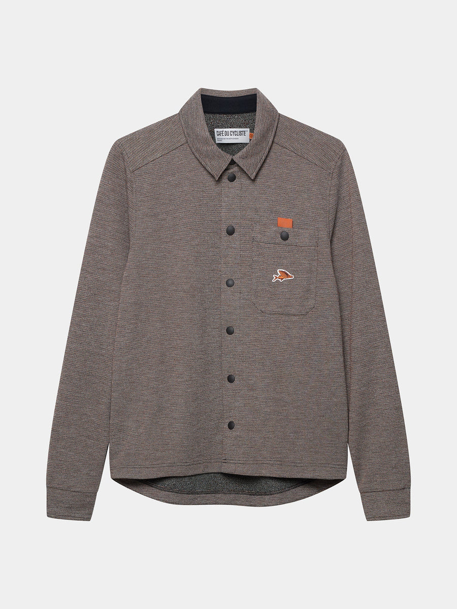 Café du Cycliste Pascaline Unisex Midweight Jersey Radtrikot langarm Henna