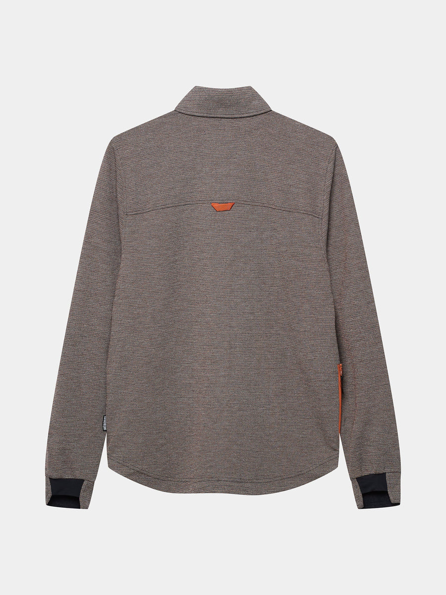 Café du Cycliste Pascaline Unisex Midweight Jersey Radtrikot langarm Henna