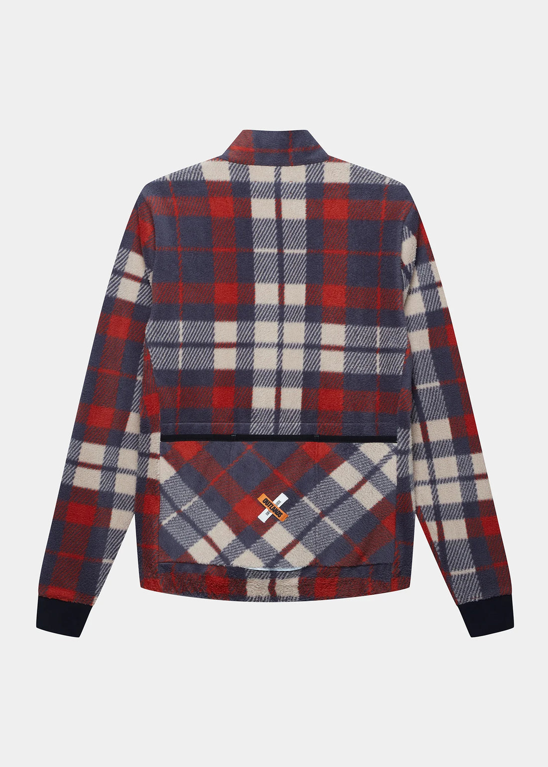 Café du Cycliste Solange Men's Fleece Cycling Jersey Long Sleeve Radtrikot langarm Anthracite / Clay