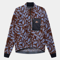 Café du Cycliste Solange Women's Fleece Cycling Jersey Long Sleeve Radtrikot langarm Carob / Verbena