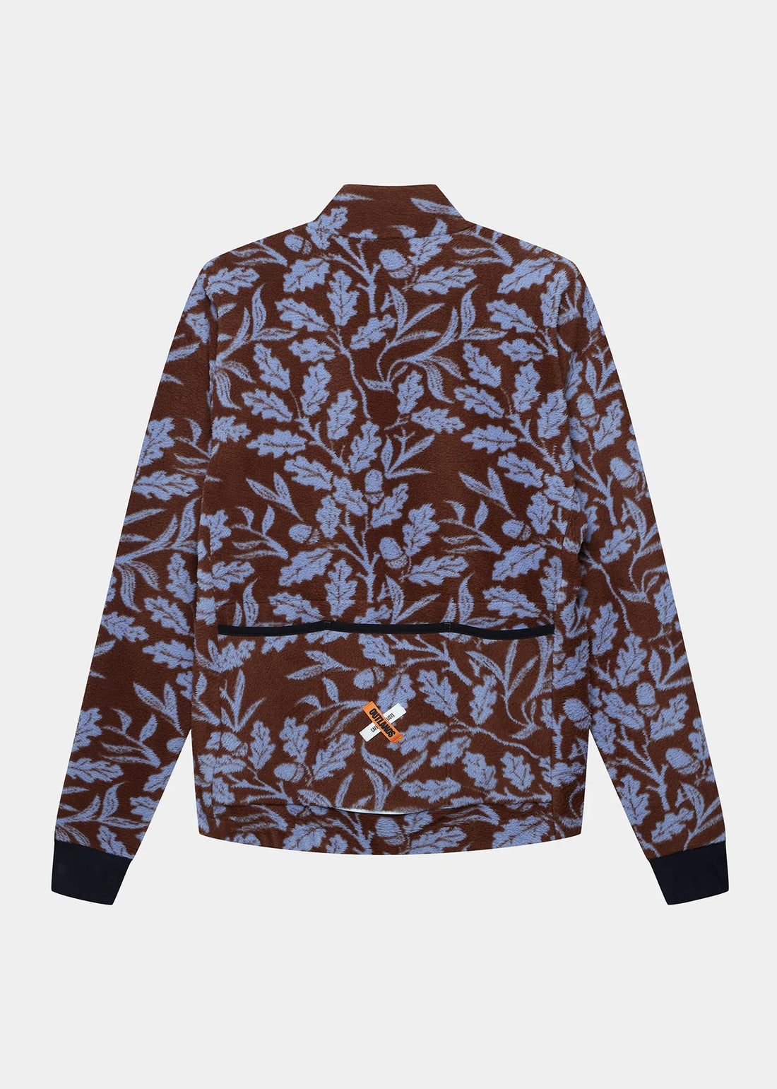 Café du Cycliste Solange Women's Fleece Cycling Jersey Long Sleeve Radtrikot langarm Carob / Verbena