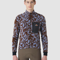 Café du Cycliste Solange Men's Fleece Cycling Jersey Long Sleeve Radtrikot langarm Carob / Verbena