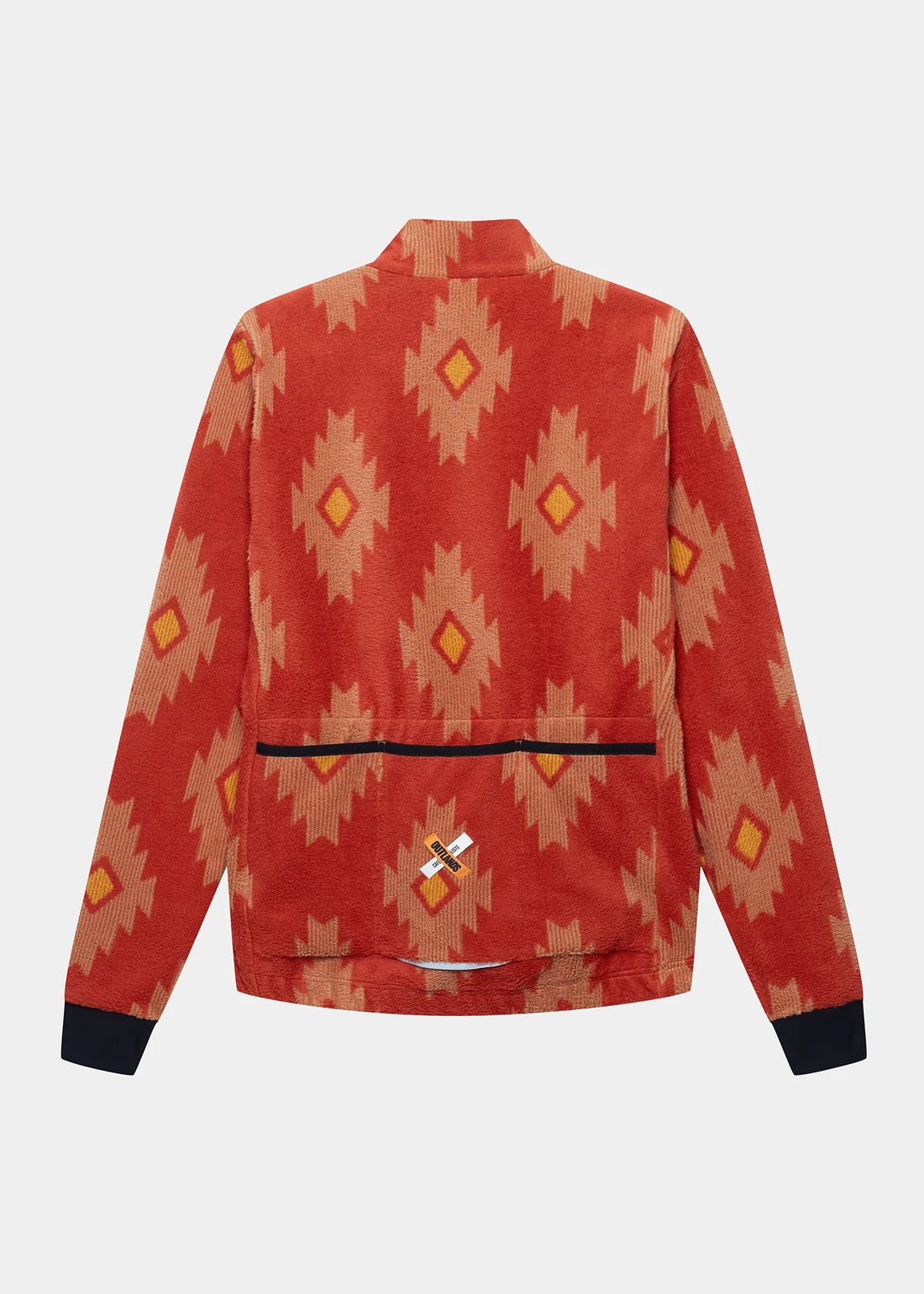 Café du Cycliste Solange Men's Fleece Cycling Jersey Long Sleeve Radtrikot langarm Clay / Sandstone