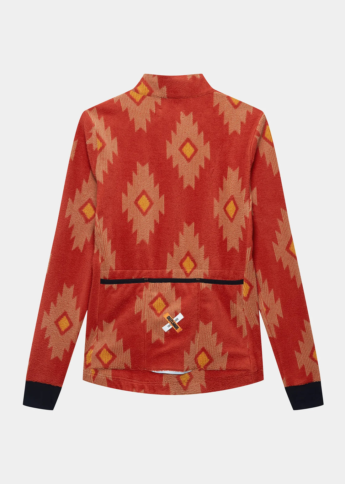 Café du Cycliste Solange Women's Fleece Cycling Jersey Long Sleeve Radtrikot langarm Clay / Sandstone