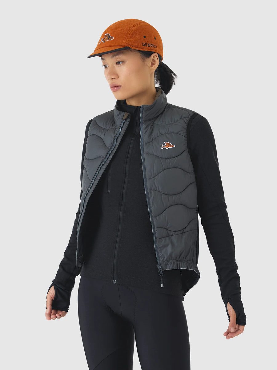 Café du Cycliste Alexia Unisex Thermal Gilet Thermo Weste Anthracite