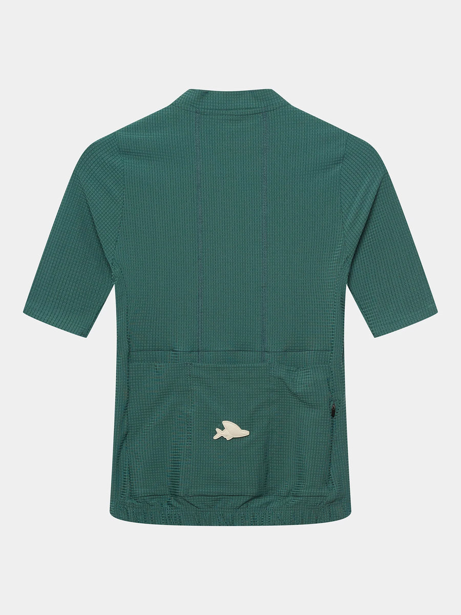 Café du Cycliste Emeline Men's Lightweight Jersey Radtrikot Alpine Green