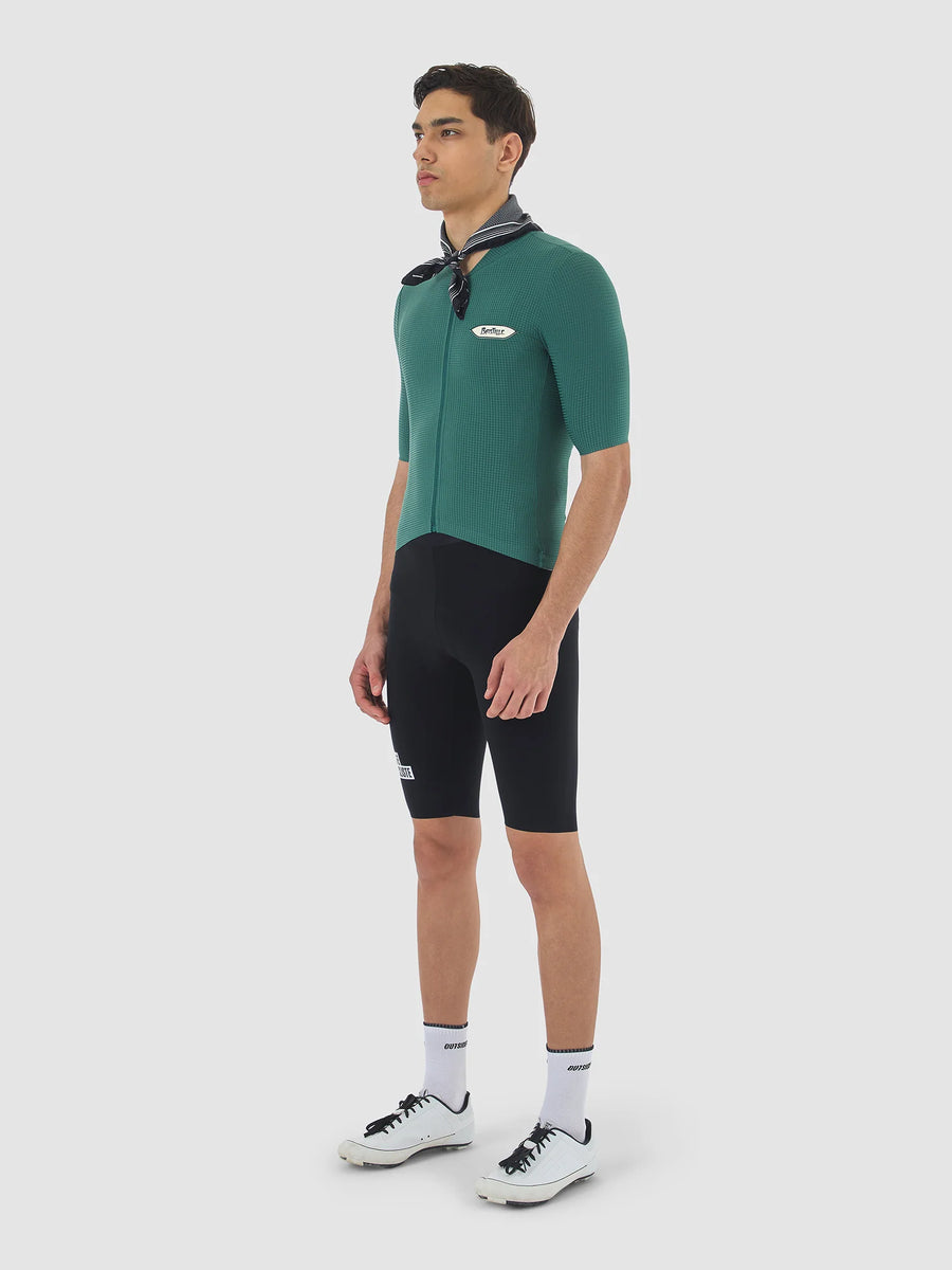 Café du Cycliste Emeline Men's Lightweight Jersey Radtrikot Alpine Green