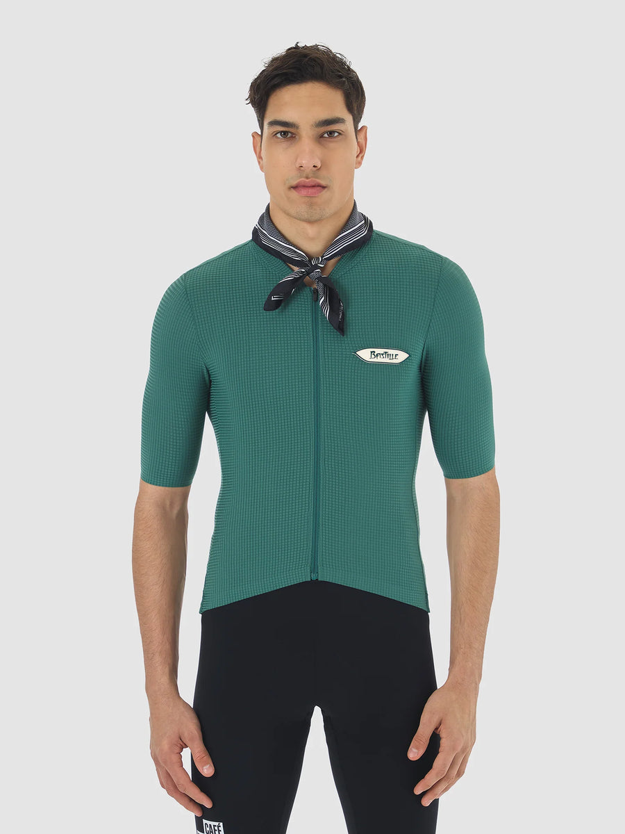 Café du Cycliste Emeline Men's Lightweight Jersey Radtrikot Alpine Green