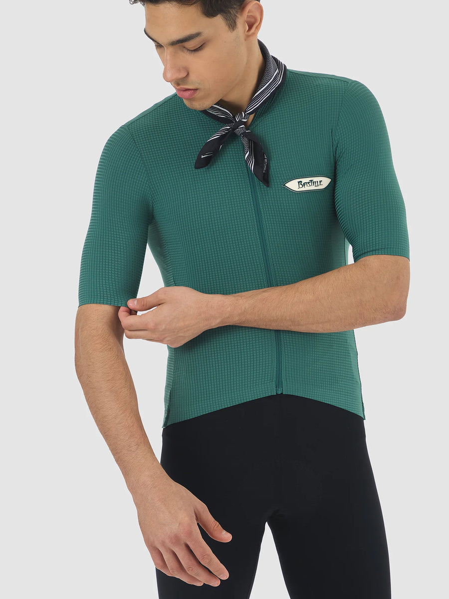 Café du Cycliste Emeline Men's Lightweight Jersey Radtrikot Alpine Green