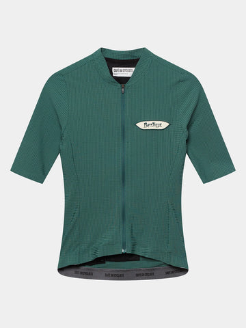 Café du Cycliste Emeline Women's Lightweight Jersey Radtrikot Alpine Green