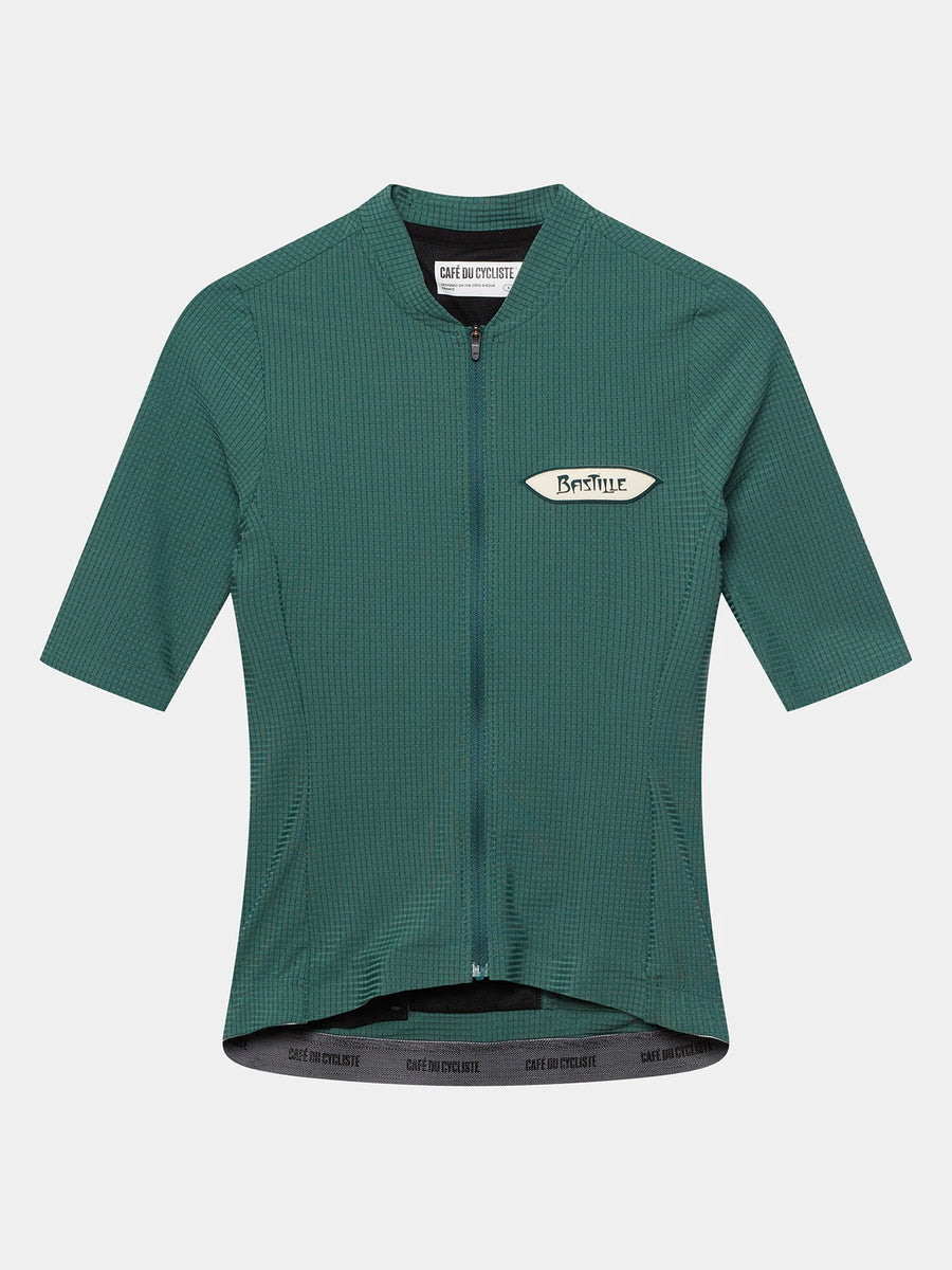 Café du Cycliste Emeline Women's Lightweight Jersey Radtrikot Alpine Green