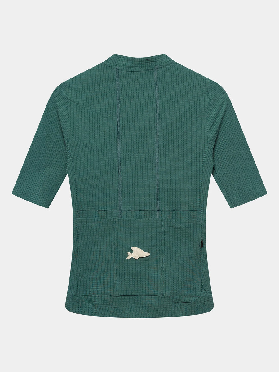 Café du Cycliste Emeline Women's Lightweight Jersey Radtrikot Alpine Green