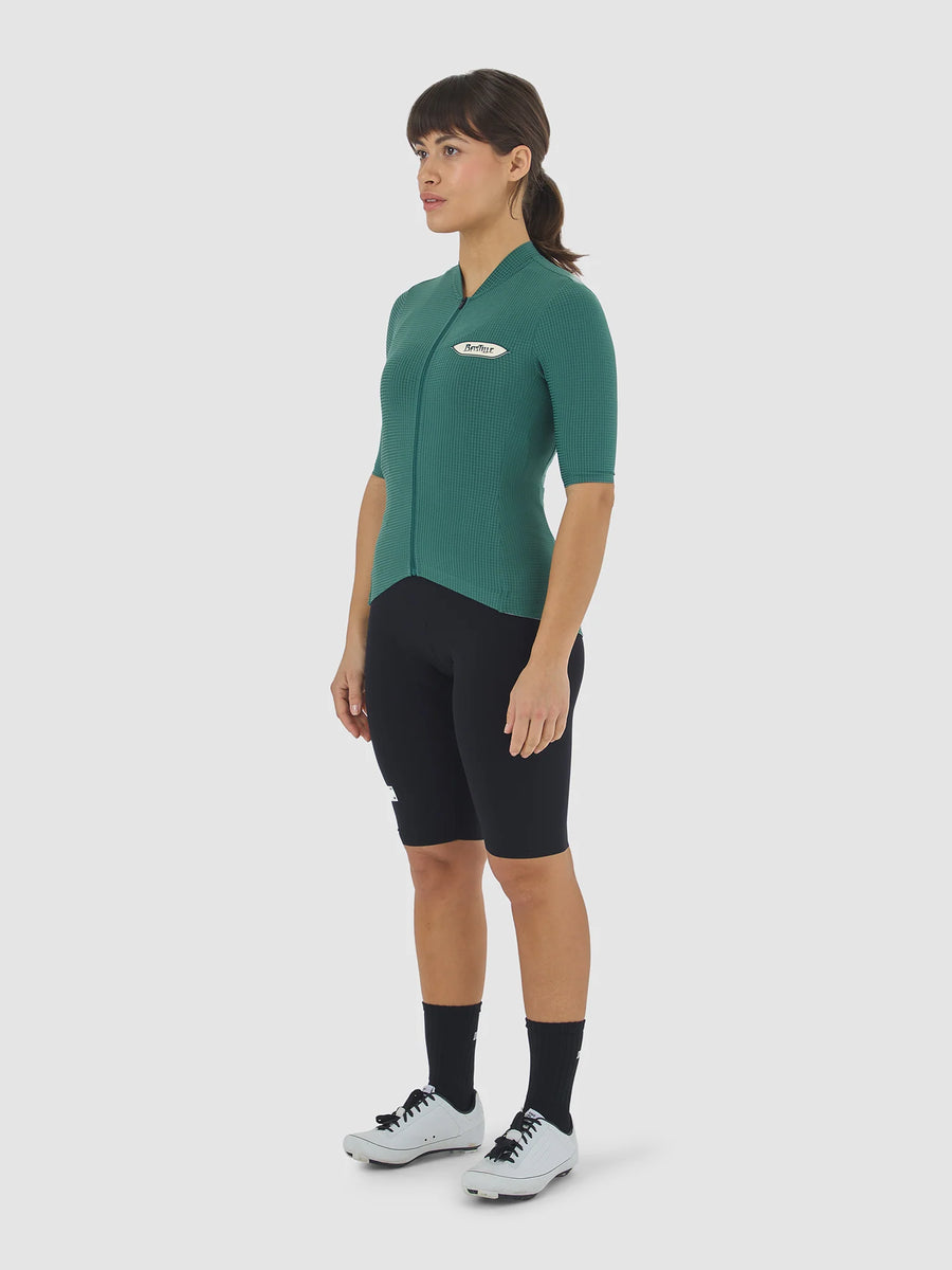 Café du Cycliste Emeline Women's Lightweight Jersey Radtrikot Alpine Green