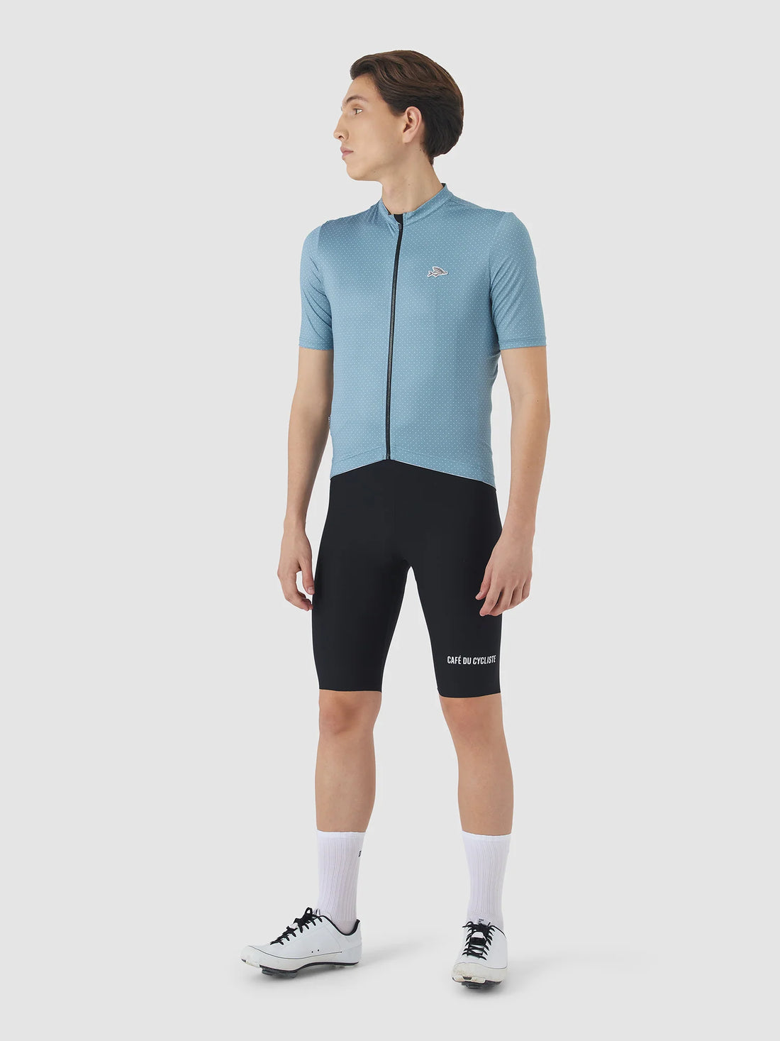 Café du Cycliste Fleurette V2 Men's Lightweight Cycling Jersey Radtrikot Deep Water