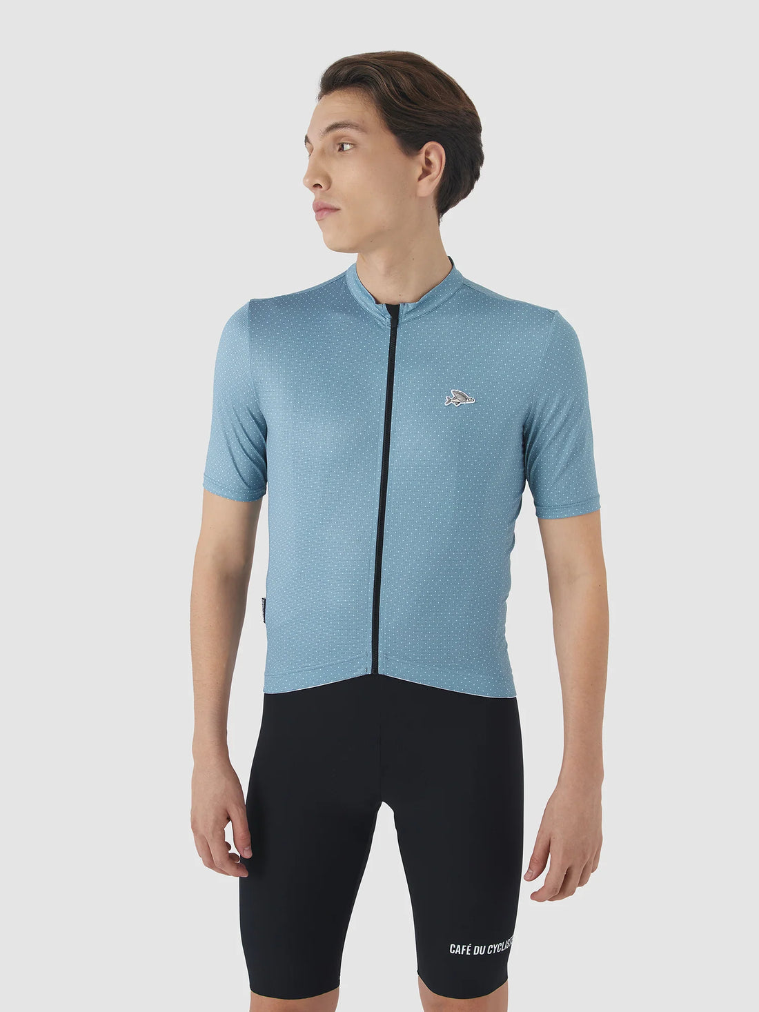 Café du Cycliste Fleurette V2 Men's Lightweight Cycling Jersey Radtrikot Deep Water