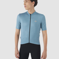 Café du Cycliste Fleurette V2 Men's Lightweight Cycling Jersey Radtrikot Deep Water