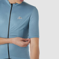 Café du Cycliste Fleurette V2 Men's Lightweight Cycling Jersey Radtrikot Deep Water