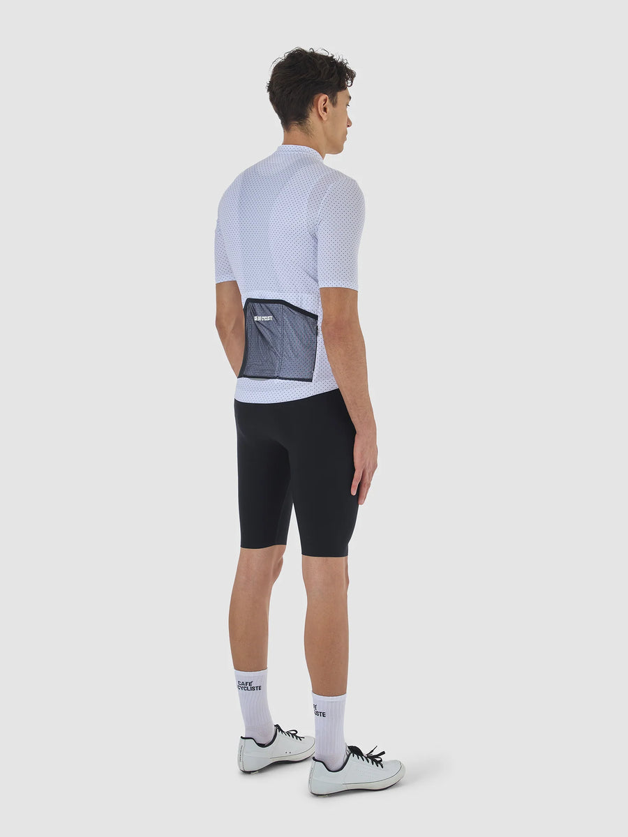 Café du Cycliste Fleurette V2 Men's Lightweight Cycling Jersey Radtrikot White