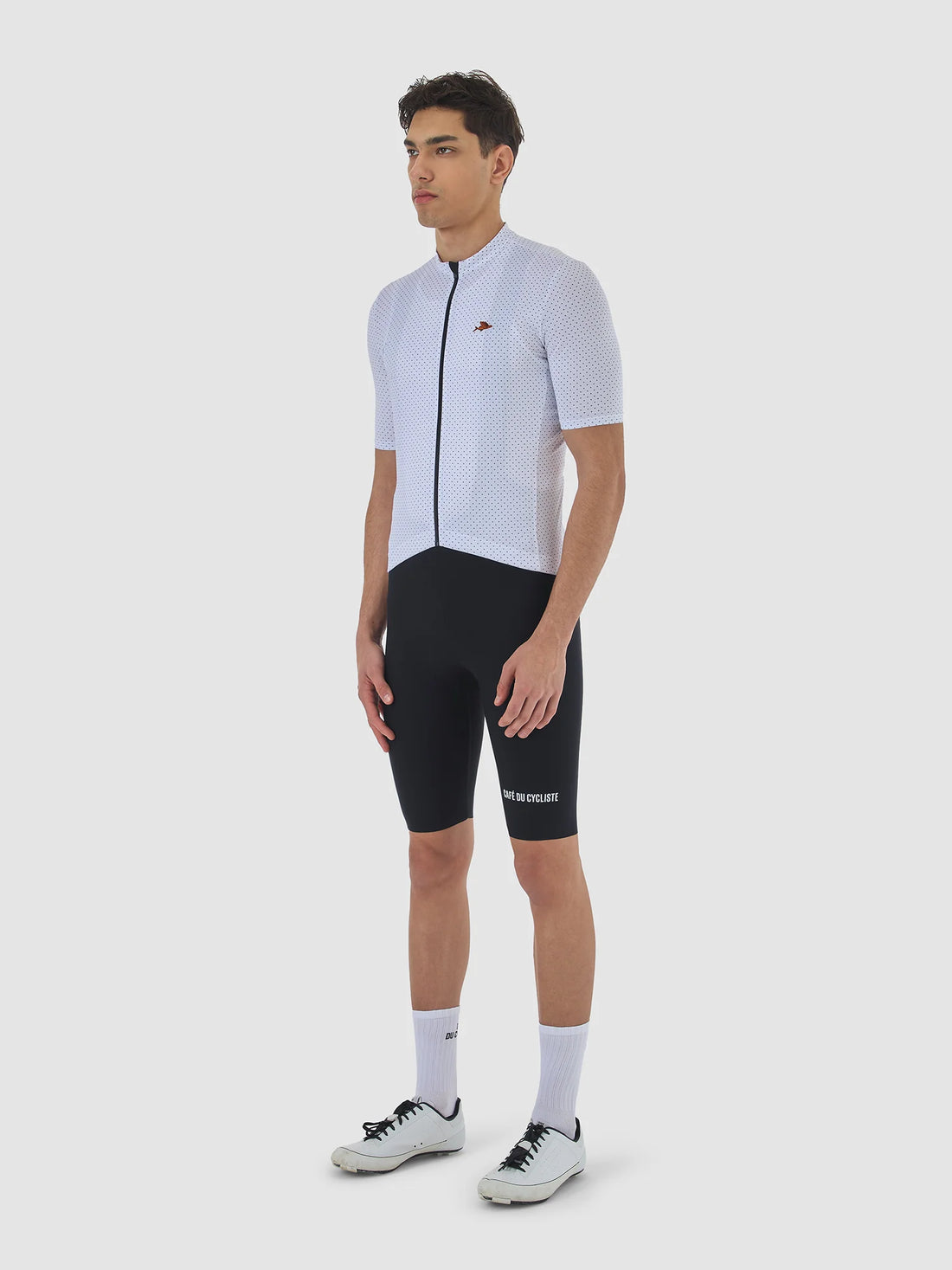 Café du Cycliste Fleurette V2 Men's Lightweight Cycling Jersey Radtrikot White