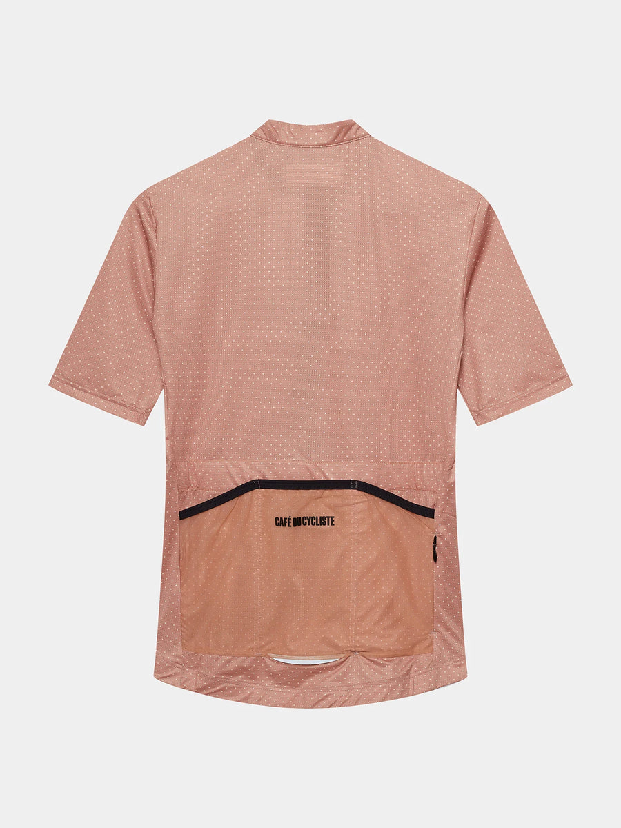 Café du Cycliste Fleurette V2 Women's Lightweight Cycling Jersey Radtrikot Rose Sand