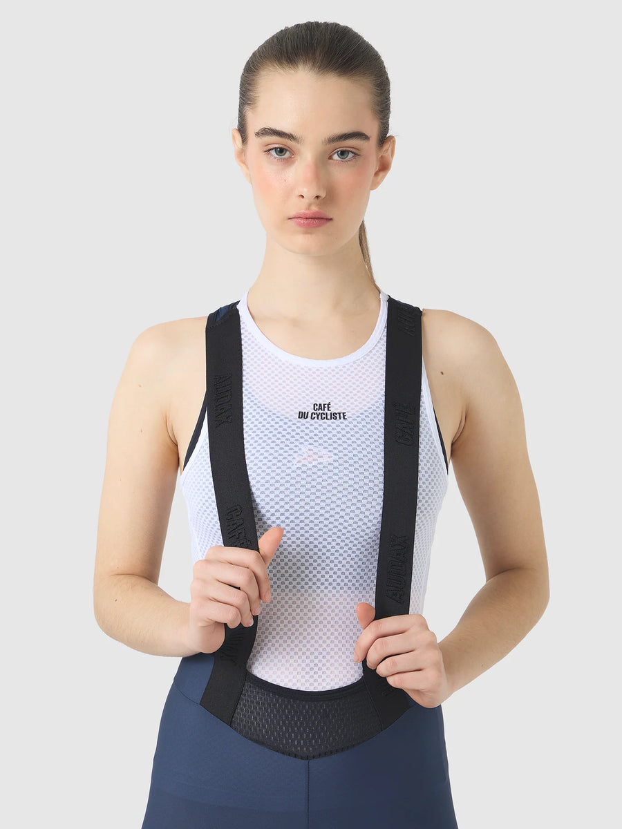 Café du Cycliste Women's Freida Long Distance Bib Shorts Radhose Navy ...