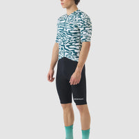Café du Cycliste Men's Superlight Jersey Laurette Radtrikot Stars / Dark Sea