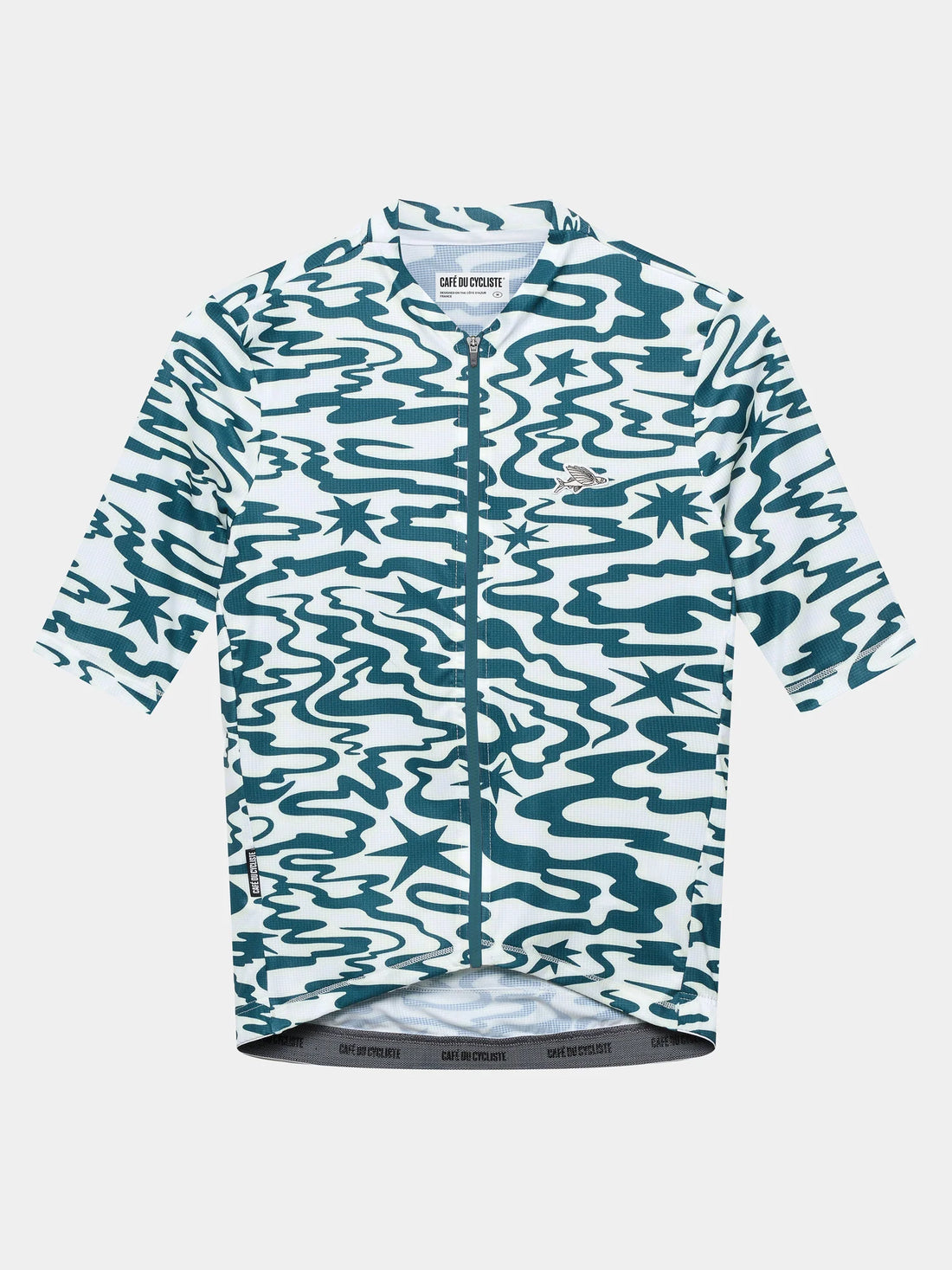 Café du Cycliste Men's Superlight Jersey Laurette Radtrikot Stars / Dark Sea