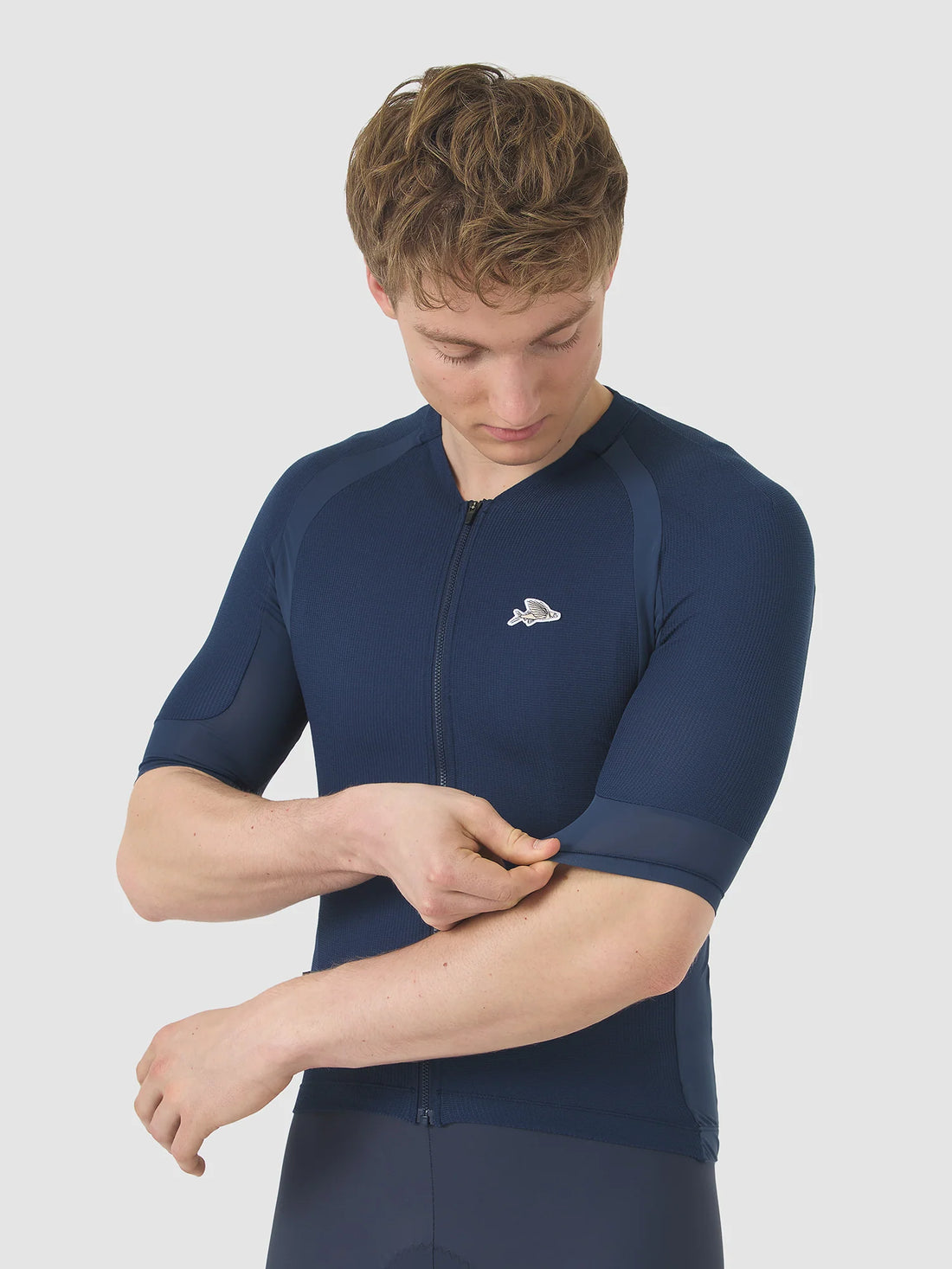 Café du Cycliste Mireille Men's Merino Jersey Radtrikot Navy Blue