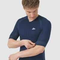 Café du Cycliste Mireille Men's Merino Jersey Radtrikot Navy Blue