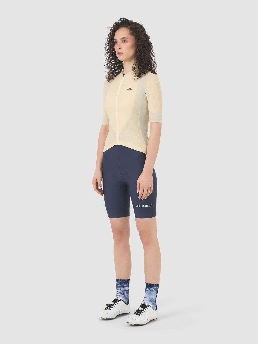 Café du Cycliste Mireille Women's Merino Jersey Radtrikot Fog