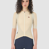 Café du Cycliste Mireille Women's Merino Jersey Radtrikot Fog