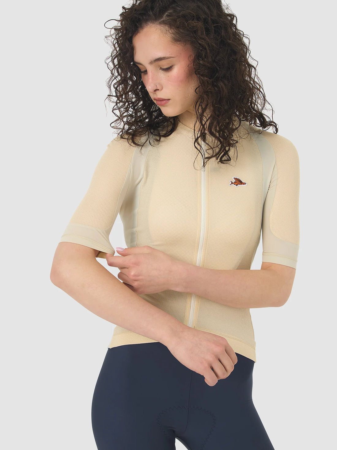 Café du Cycliste Mireille Women's Merino Jersey Radtrikot Fog