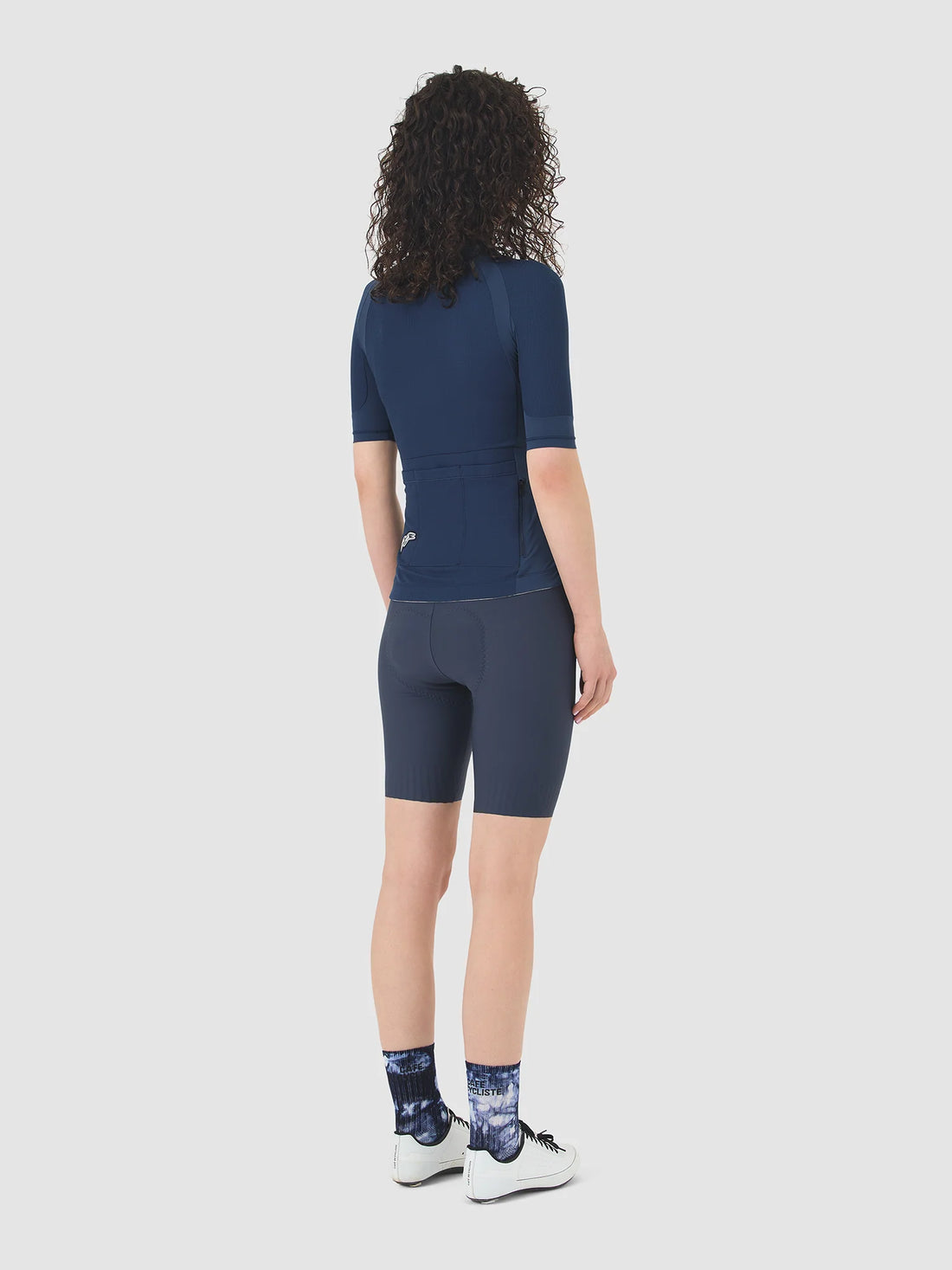 Café du Cycliste Mireille Women's Merino Jersey Radtrikot Navy Blue
