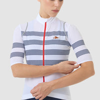 Café du Cycliste Mona Women's Superlight Cycling Jersey Radtrikot Mariniere