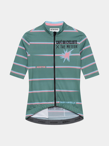 Café du Cycliste Mona Women's Café du Cycliste x The Meteor Radtrikot Meteor Green