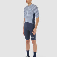 Café du Cycliste Romy Men's Jersey Radtrikot White Navy