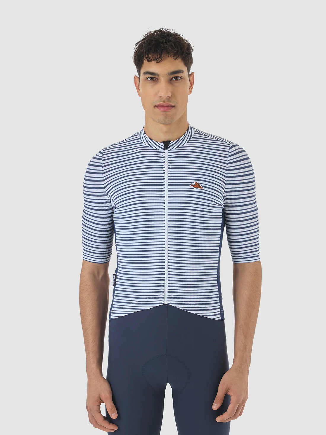 Café du Cycliste Romy Men's Jersey Radtrikot White Navy