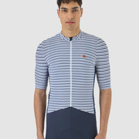 Café du Cycliste Romy Men's Jersey Radtrikot White Navy