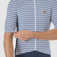 Café du Cycliste Romy Men's Jersey Radtrikot White Navy
