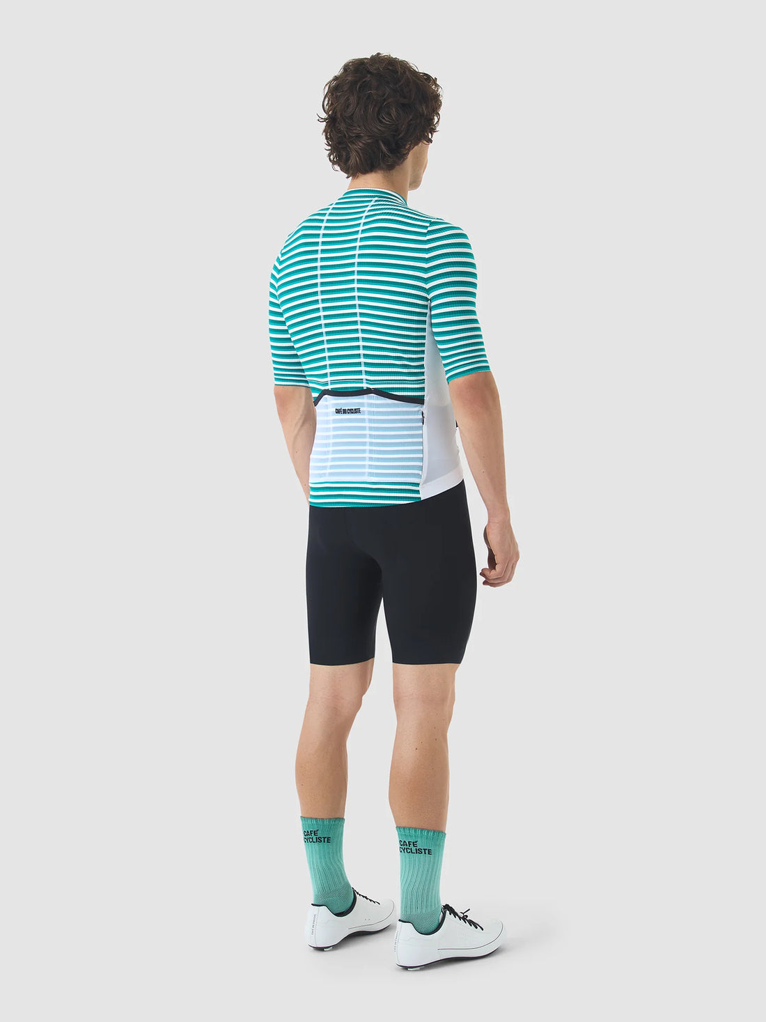 Café du Cycliste Romy Men's Jersey Radtrikot White / Dark Sea