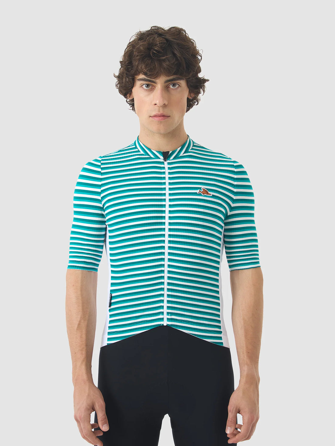 Café du Cycliste Romy Men's Jersey Radtrikot White / Dark Sea