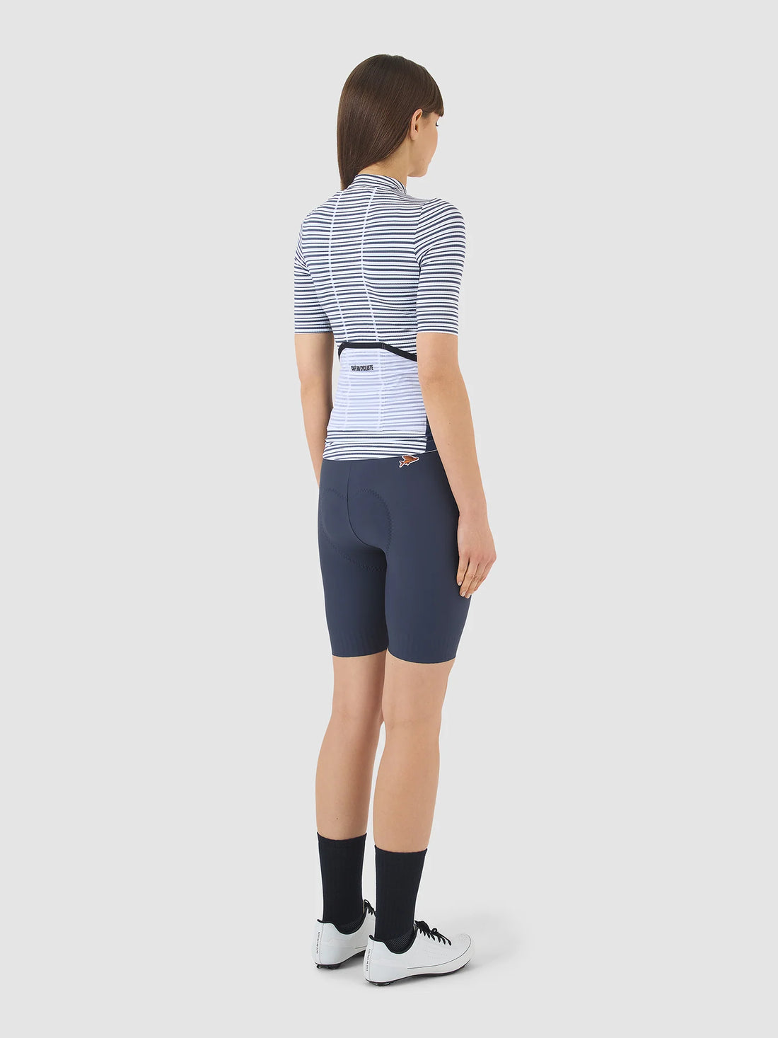 Café du Cycliste Romy Women's Jersey Radtrikot White Navy