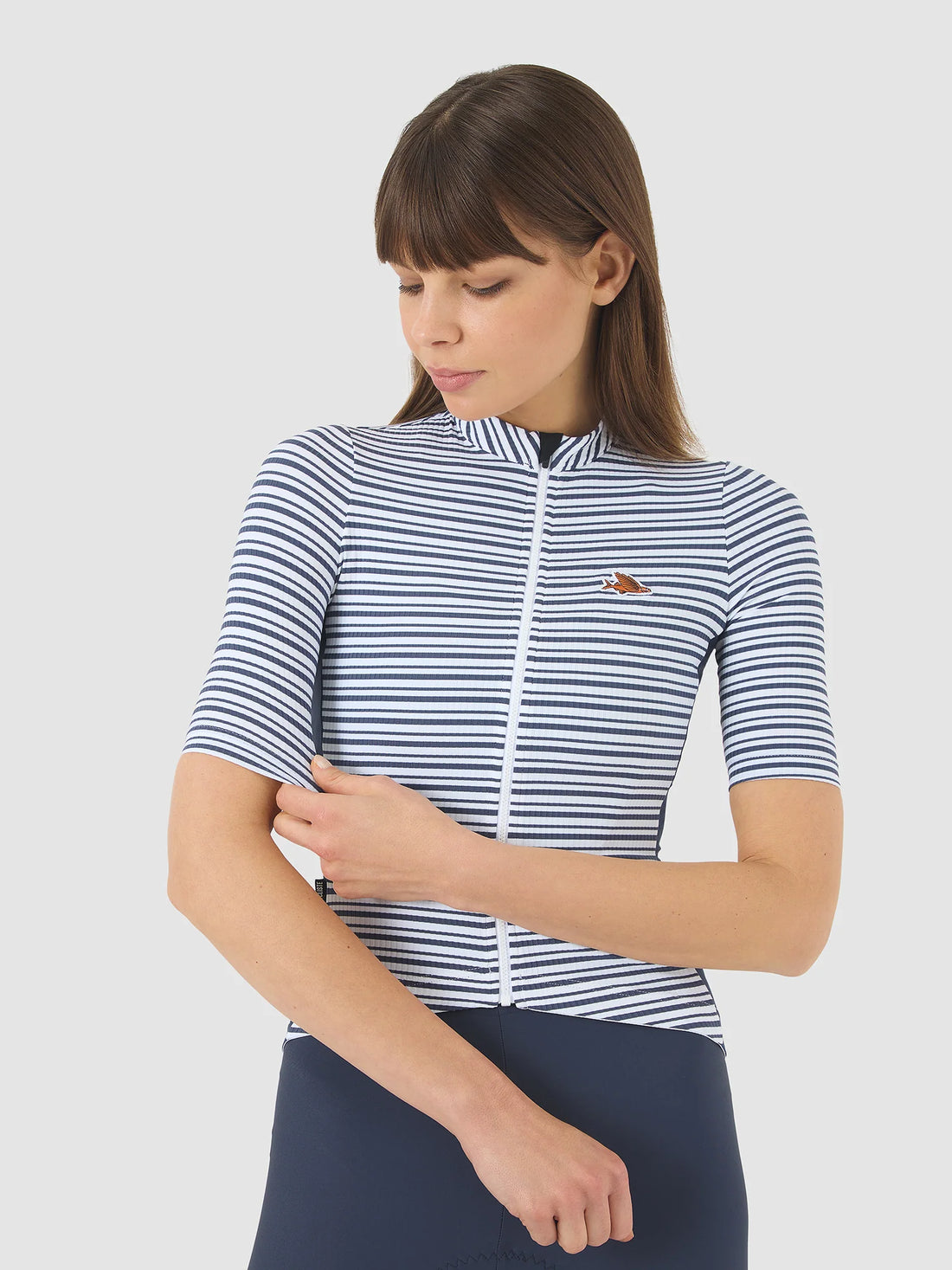 Café du Cycliste Romy Women's Jersey Radtrikot White Navy